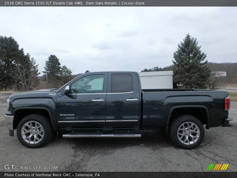 Dark Slate Metallic / Cocoa/­Dune 2018 GMC Sierra 1500 SLT Double Cab 4WD