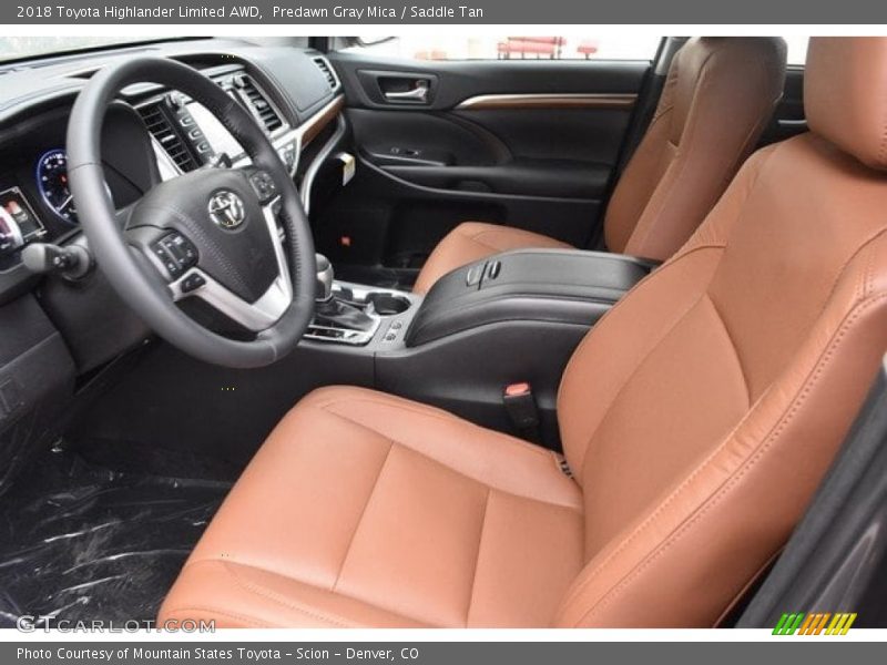 Predawn Gray Mica / Saddle Tan 2018 Toyota Highlander Limited AWD