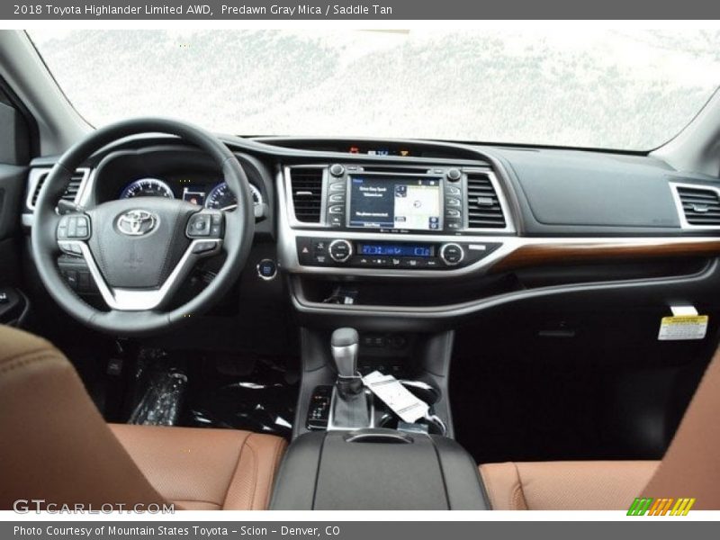 Predawn Gray Mica / Saddle Tan 2018 Toyota Highlander Limited AWD