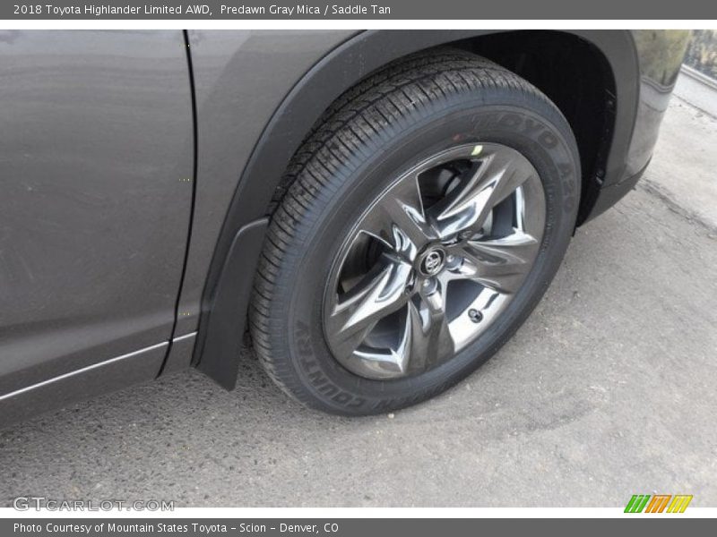 Predawn Gray Mica / Saddle Tan 2018 Toyota Highlander Limited AWD