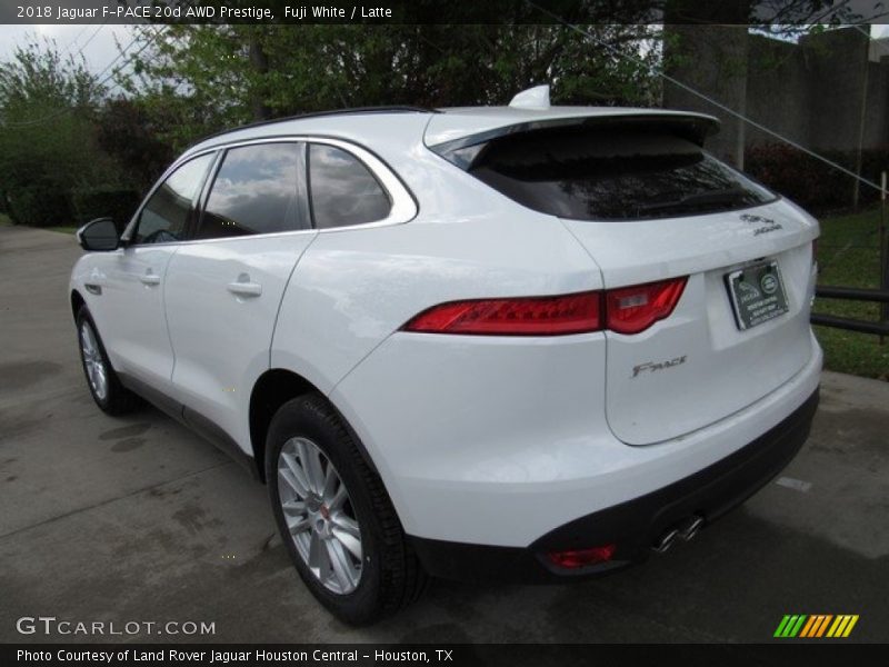 Fuji White / Latte 2018 Jaguar F-PACE 20d AWD Prestige