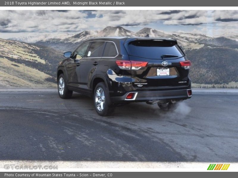 Midnight Black Metallic / Black 2018 Toyota Highlander Limited AWD