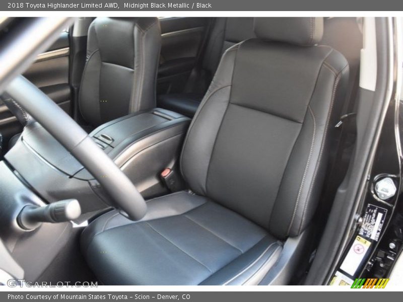 Midnight Black Metallic / Black 2018 Toyota Highlander Limited AWD