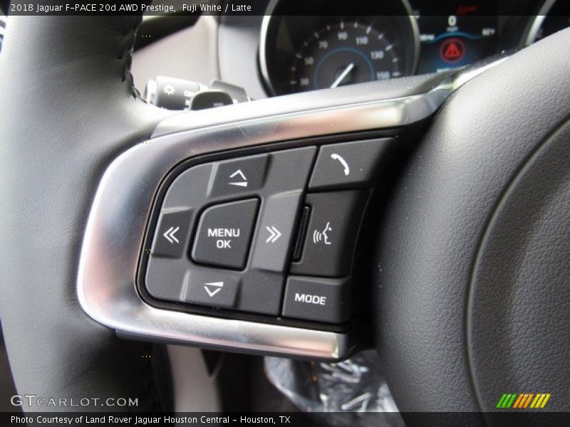 Fuji White / Latte 2018 Jaguar F-PACE 20d AWD Prestige