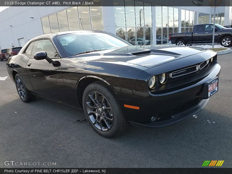 Pitch Black / Black 2018 Dodge Challenger GT AWD