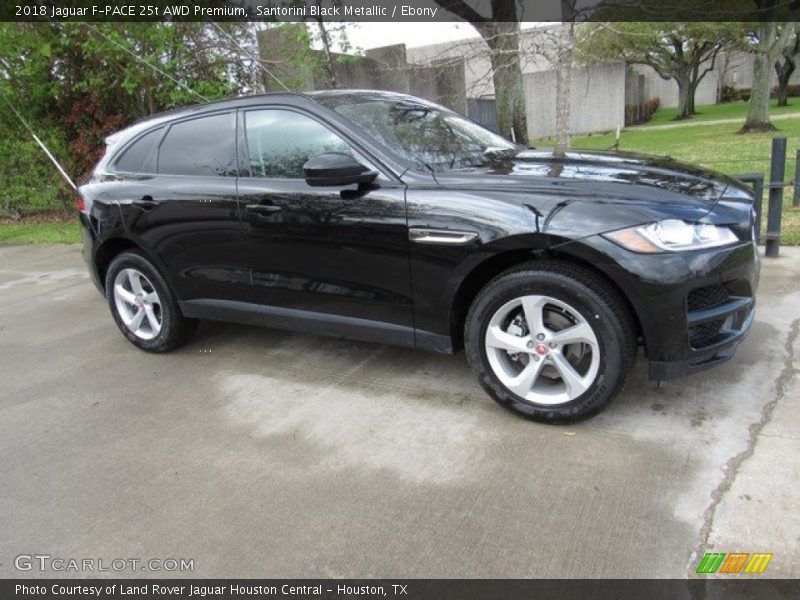Santorini Black Metallic / Ebony 2018 Jaguar F-PACE 25t AWD Premium