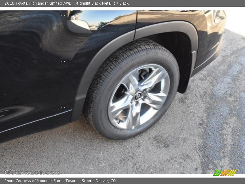 Midnight Black Metallic / Black 2018 Toyota Highlander Limited AWD