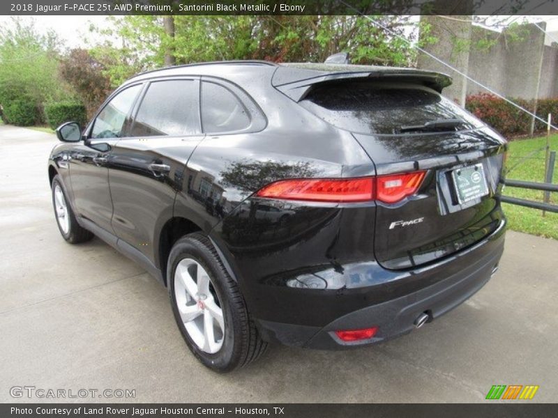 Santorini Black Metallic / Ebony 2018 Jaguar F-PACE 25t AWD Premium