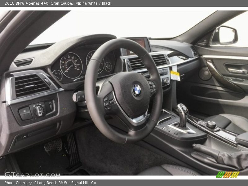 Alpine White / Black 2018 BMW 4 Series 440i Gran Coupe
