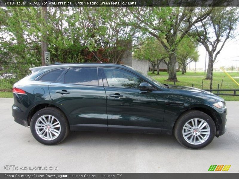 British Racing Green Metallic / Latte 2018 Jaguar F-PACE 25t AWD Prestige