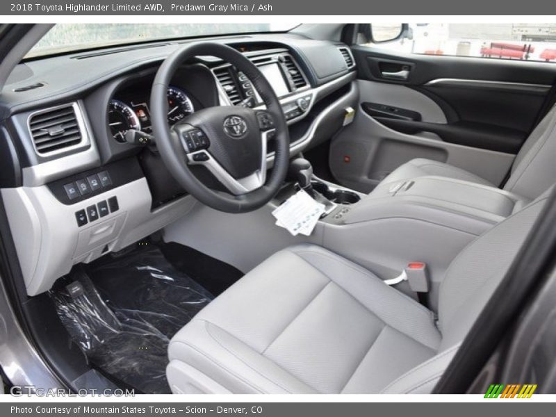 Predawn Gray Mica / Ash 2018 Toyota Highlander Limited AWD