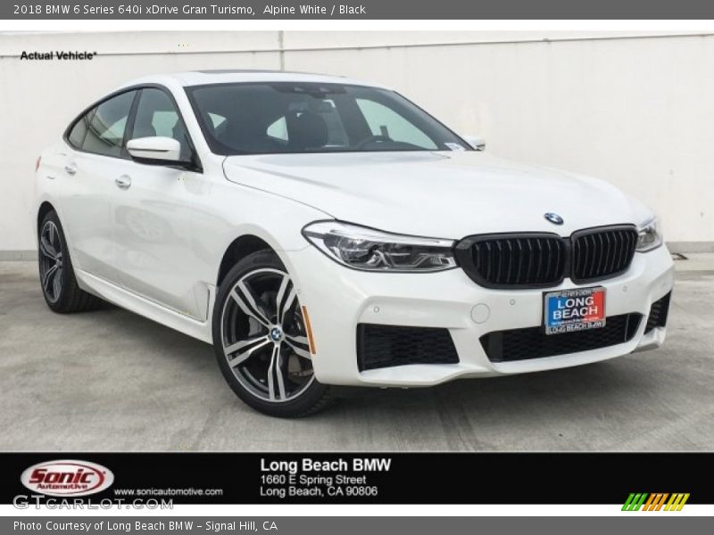 Alpine White / Black 2018 BMW 6 Series 640i xDrive Gran Turismo