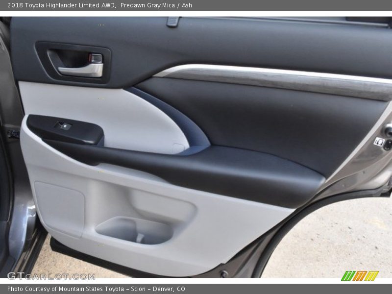 Predawn Gray Mica / Ash 2018 Toyota Highlander Limited AWD