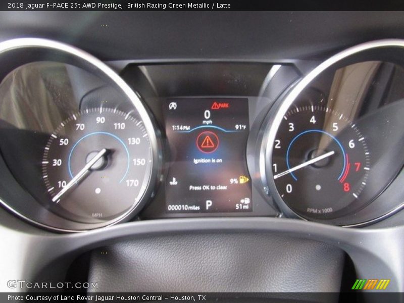 British Racing Green Metallic / Latte 2018 Jaguar F-PACE 25t AWD Prestige