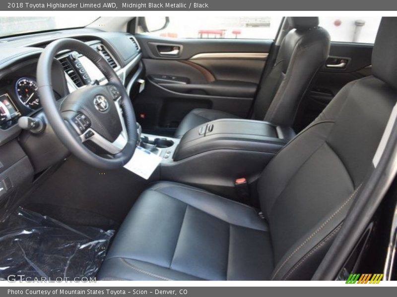 Midnight Black Metallic / Black 2018 Toyota Highlander Limited AWD