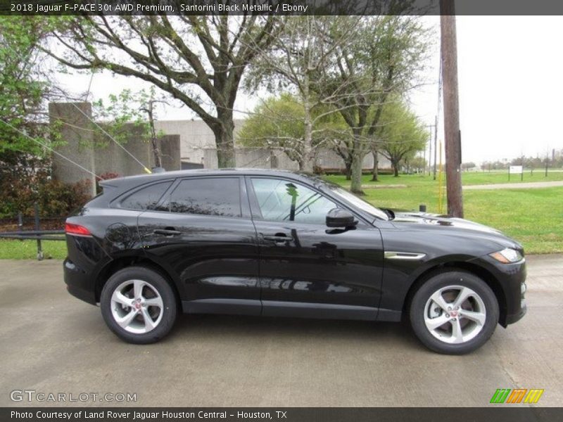 Santorini Black Metallic / Ebony 2018 Jaguar F-PACE 30t AWD Premium