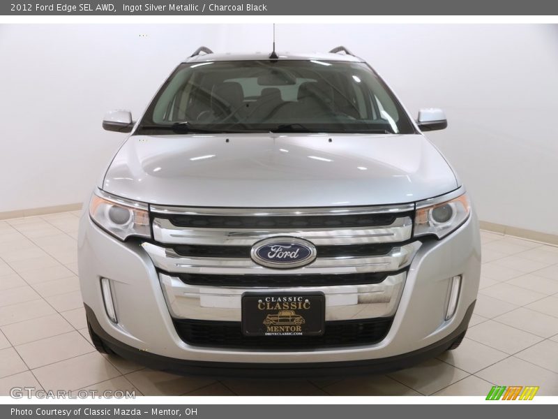 Ingot Silver Metallic / Charcoal Black 2012 Ford Edge SEL AWD