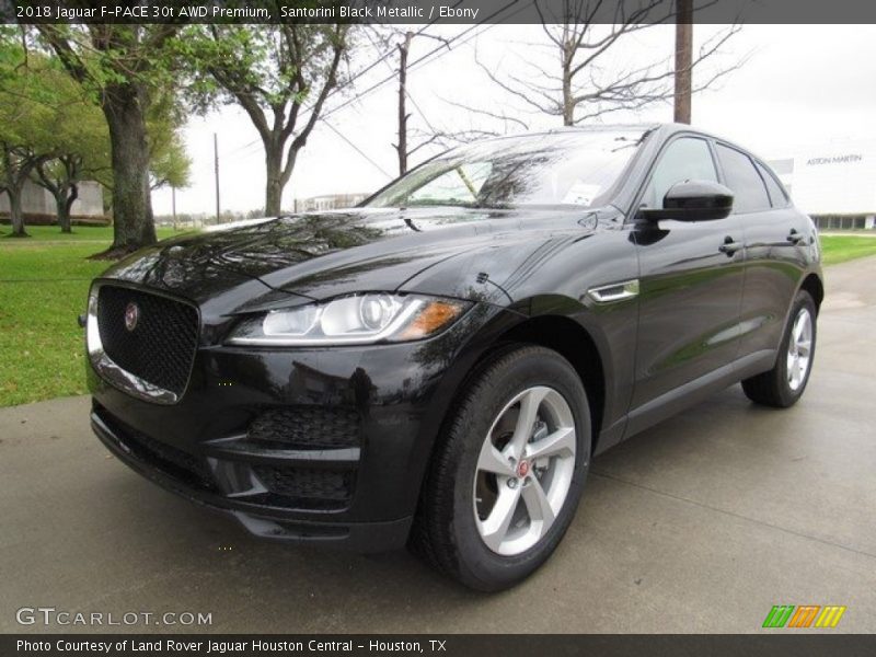 Santorini Black Metallic / Ebony 2018 Jaguar F-PACE 30t AWD Premium