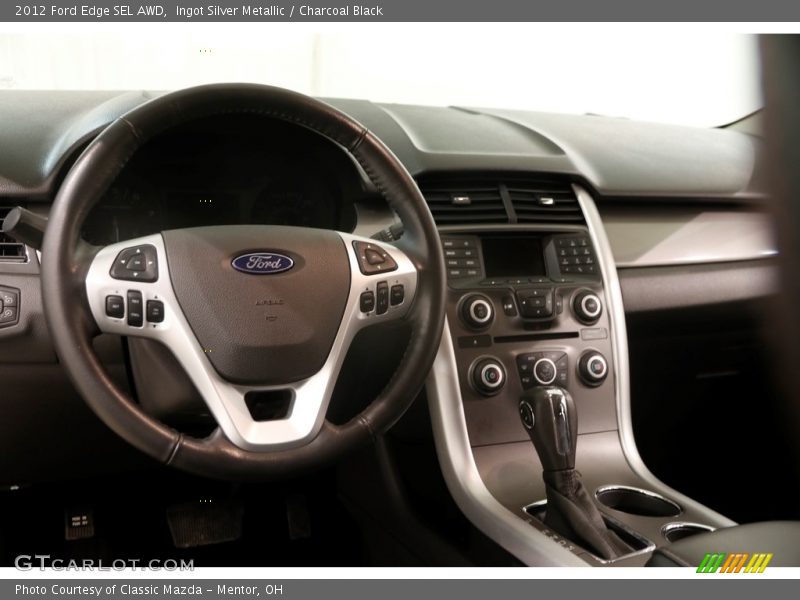 Ingot Silver Metallic / Charcoal Black 2012 Ford Edge SEL AWD