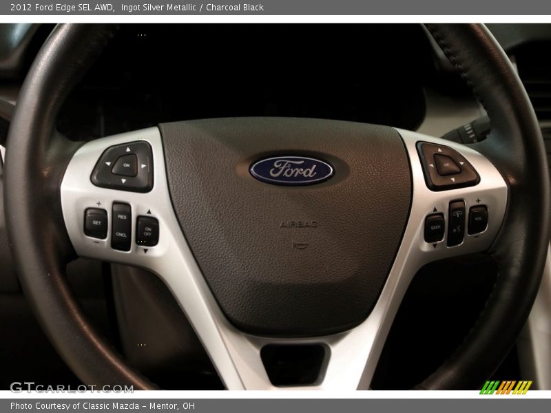 Ingot Silver Metallic / Charcoal Black 2012 Ford Edge SEL AWD