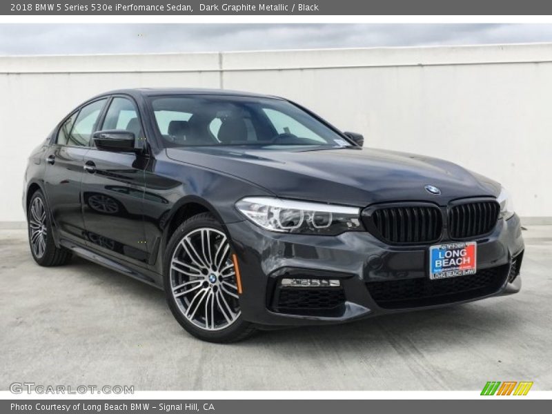 Dark Graphite Metallic / Black 2018 BMW 5 Series 530e iPerfomance Sedan