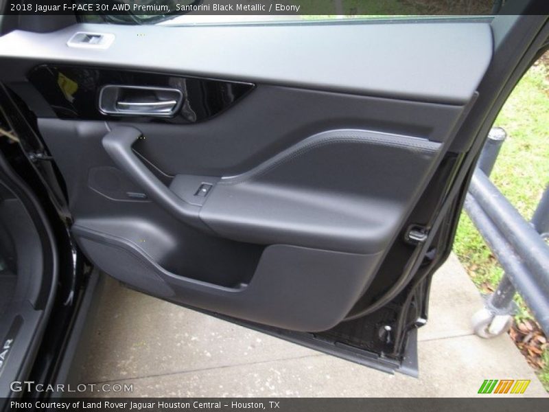 Santorini Black Metallic / Ebony 2018 Jaguar F-PACE 30t AWD Premium