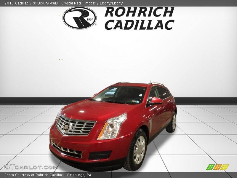 Crystal Red Tintcoat / Ebony/Ebony 2015 Cadillac SRX Luxury AWD