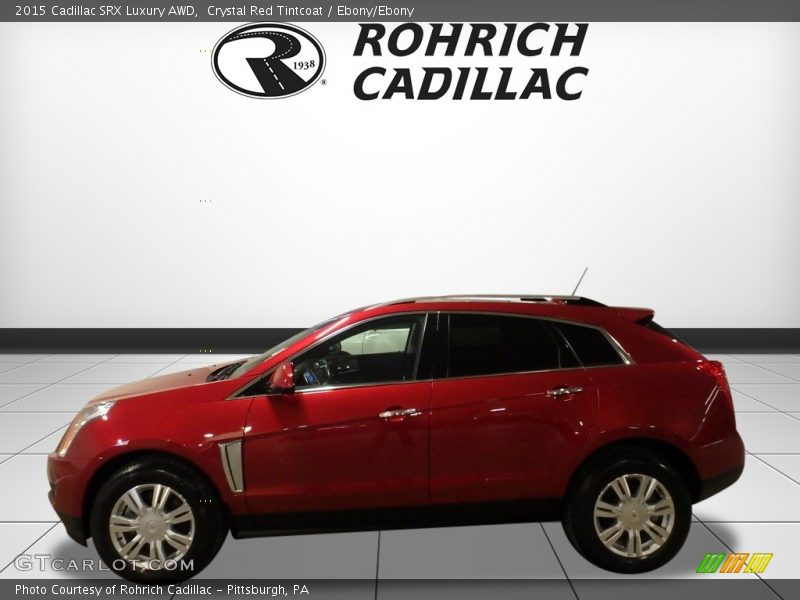 Crystal Red Tintcoat / Ebony/Ebony 2015 Cadillac SRX Luxury AWD