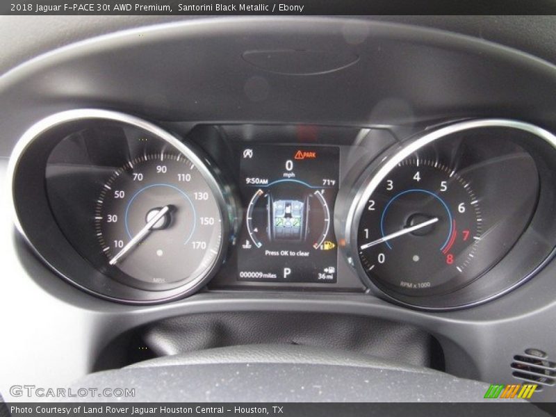 Santorini Black Metallic / Ebony 2018 Jaguar F-PACE 30t AWD Premium