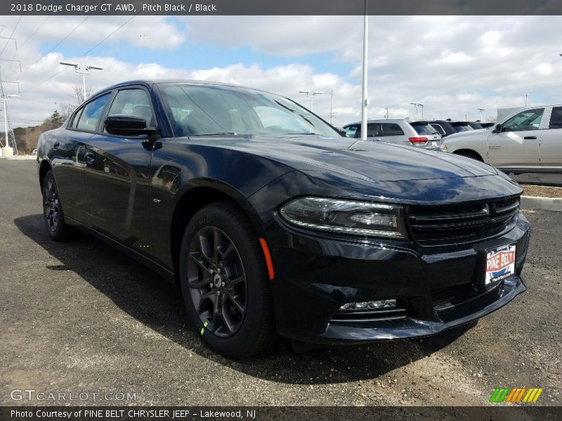 Pitch Black / Black 2018 Dodge Charger GT AWD