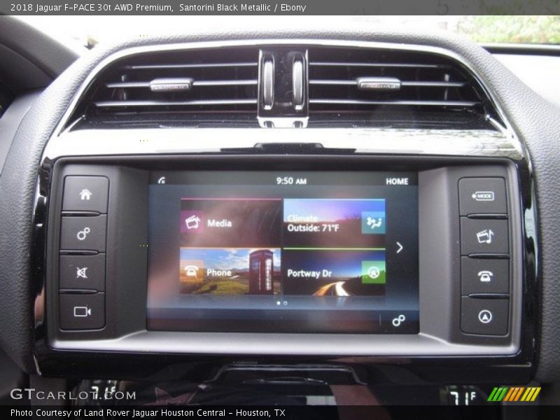 Santorini Black Metallic / Ebony 2018 Jaguar F-PACE 30t AWD Premium