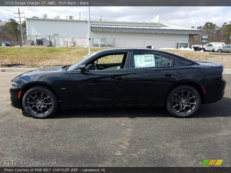 Pitch Black / Black 2018 Dodge Charger GT AWD