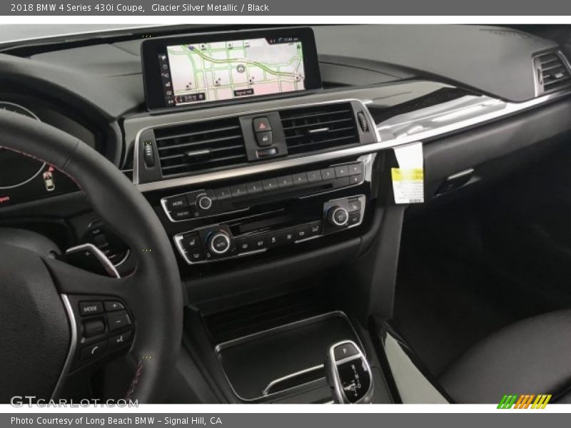 Glacier Silver Metallic / Black 2018 BMW 4 Series 430i Coupe