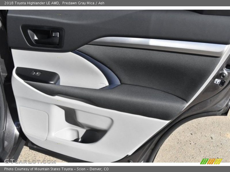 Predawn Gray Mica / Ash 2018 Toyota Highlander LE AWD
