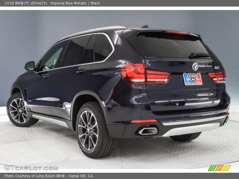 Imperial Blue Metallic / Black 2018 BMW X5 sDrive35i