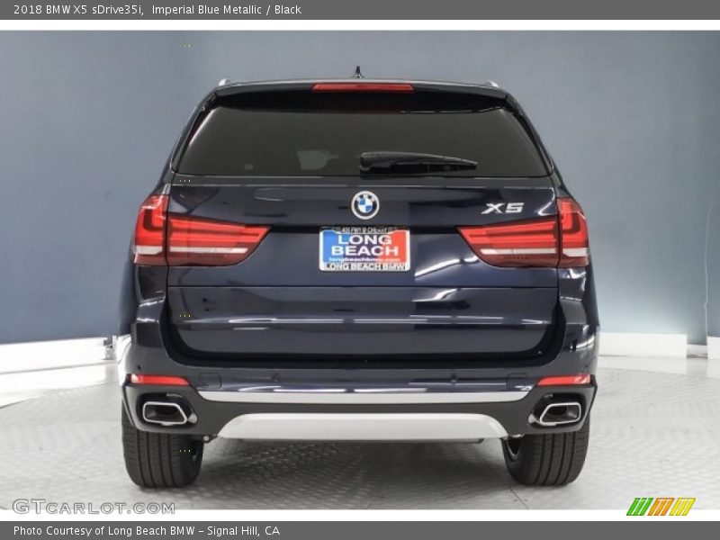 Imperial Blue Metallic / Black 2018 BMW X5 sDrive35i