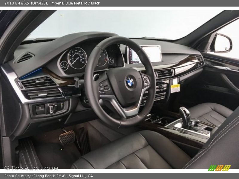 Imperial Blue Metallic / Black 2018 BMW X5 sDrive35i