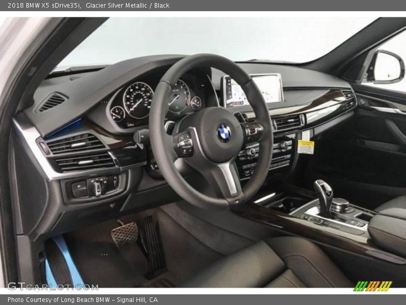 Glacier Silver Metallic / Black 2018 BMW X5 sDrive35i