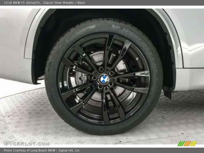 Glacier Silver Metallic / Black 2018 BMW X5 sDrive35i