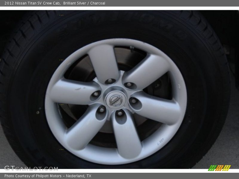 Brilliant Silver / Charcoal 2012 Nissan Titan SV Crew Cab