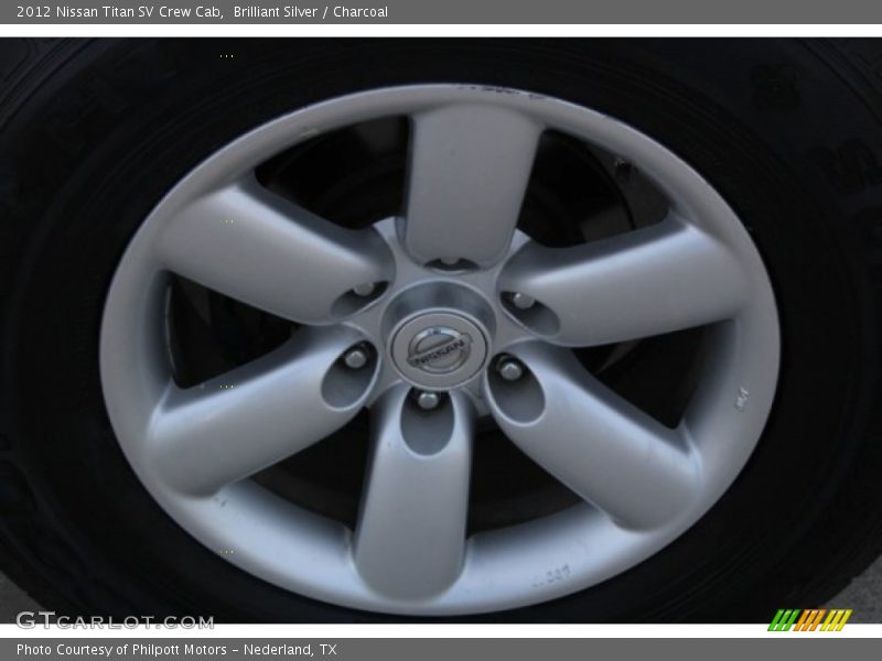 Brilliant Silver / Charcoal 2012 Nissan Titan SV Crew Cab