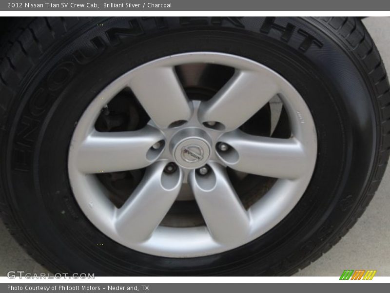 Brilliant Silver / Charcoal 2012 Nissan Titan SV Crew Cab