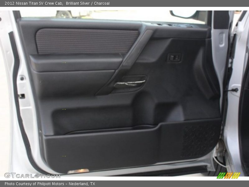 Brilliant Silver / Charcoal 2012 Nissan Titan SV Crew Cab