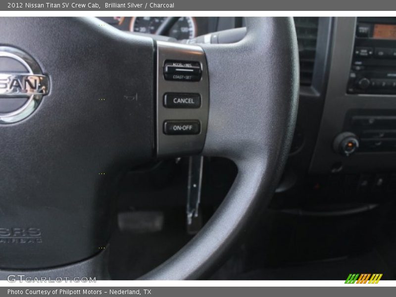Brilliant Silver / Charcoal 2012 Nissan Titan SV Crew Cab
