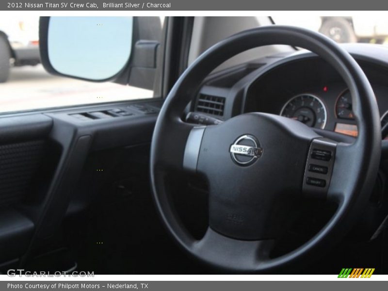 Brilliant Silver / Charcoal 2012 Nissan Titan SV Crew Cab