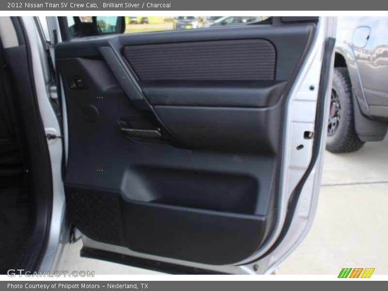 Brilliant Silver / Charcoal 2012 Nissan Titan SV Crew Cab