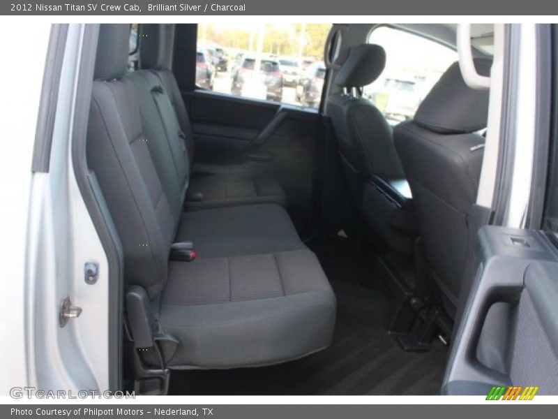 Brilliant Silver / Charcoal 2012 Nissan Titan SV Crew Cab