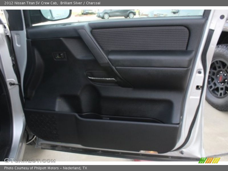 Brilliant Silver / Charcoal 2012 Nissan Titan SV Crew Cab