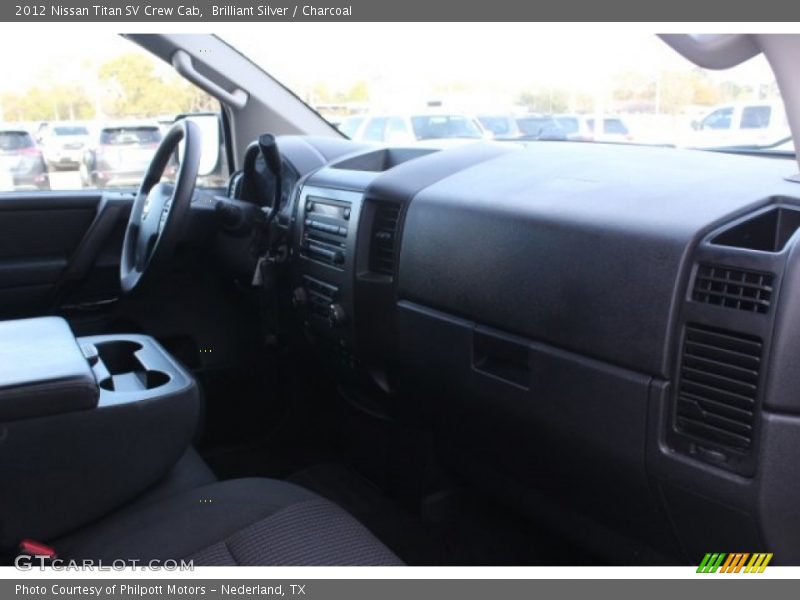 Brilliant Silver / Charcoal 2012 Nissan Titan SV Crew Cab