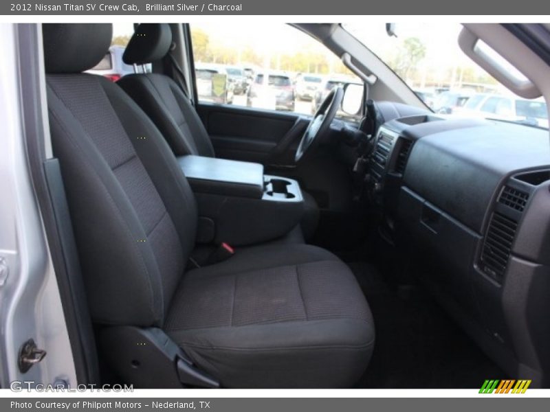 Brilliant Silver / Charcoal 2012 Nissan Titan SV Crew Cab